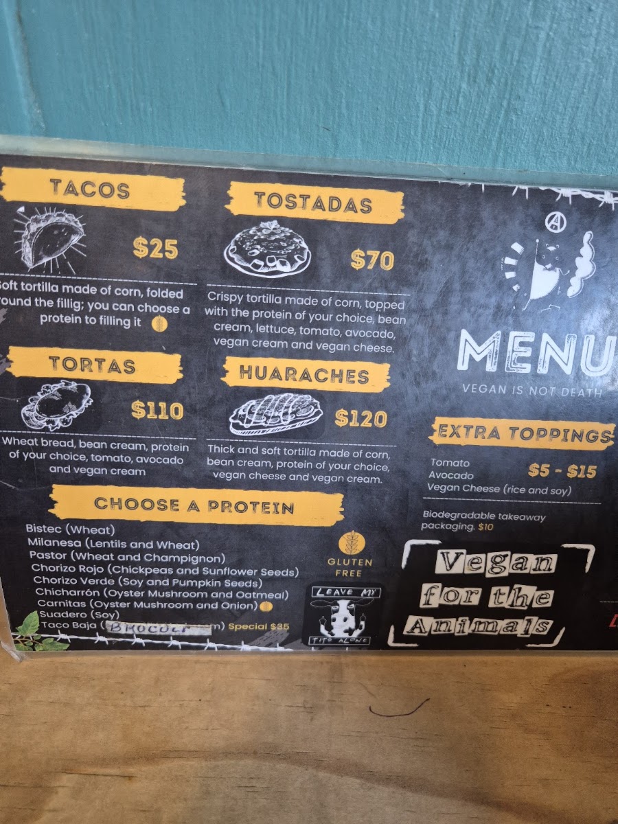 El Bajon Vegan Tacos Menu Photo 2