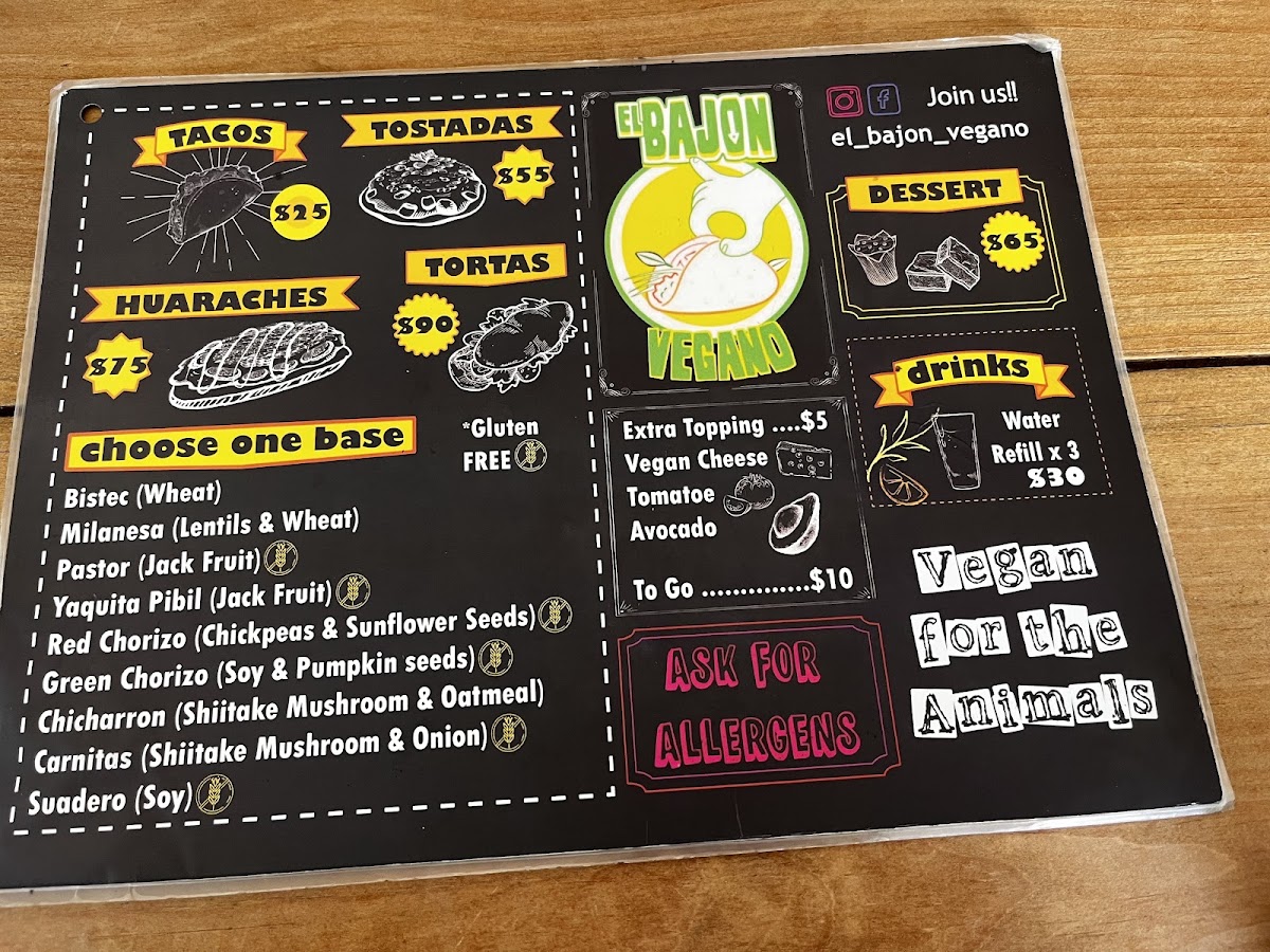 El Bajon Vegan Tacos Menu Photo 8
