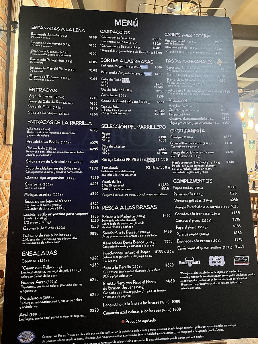 El Barrio De La Bocha Asador Argentino Menu Photo 2