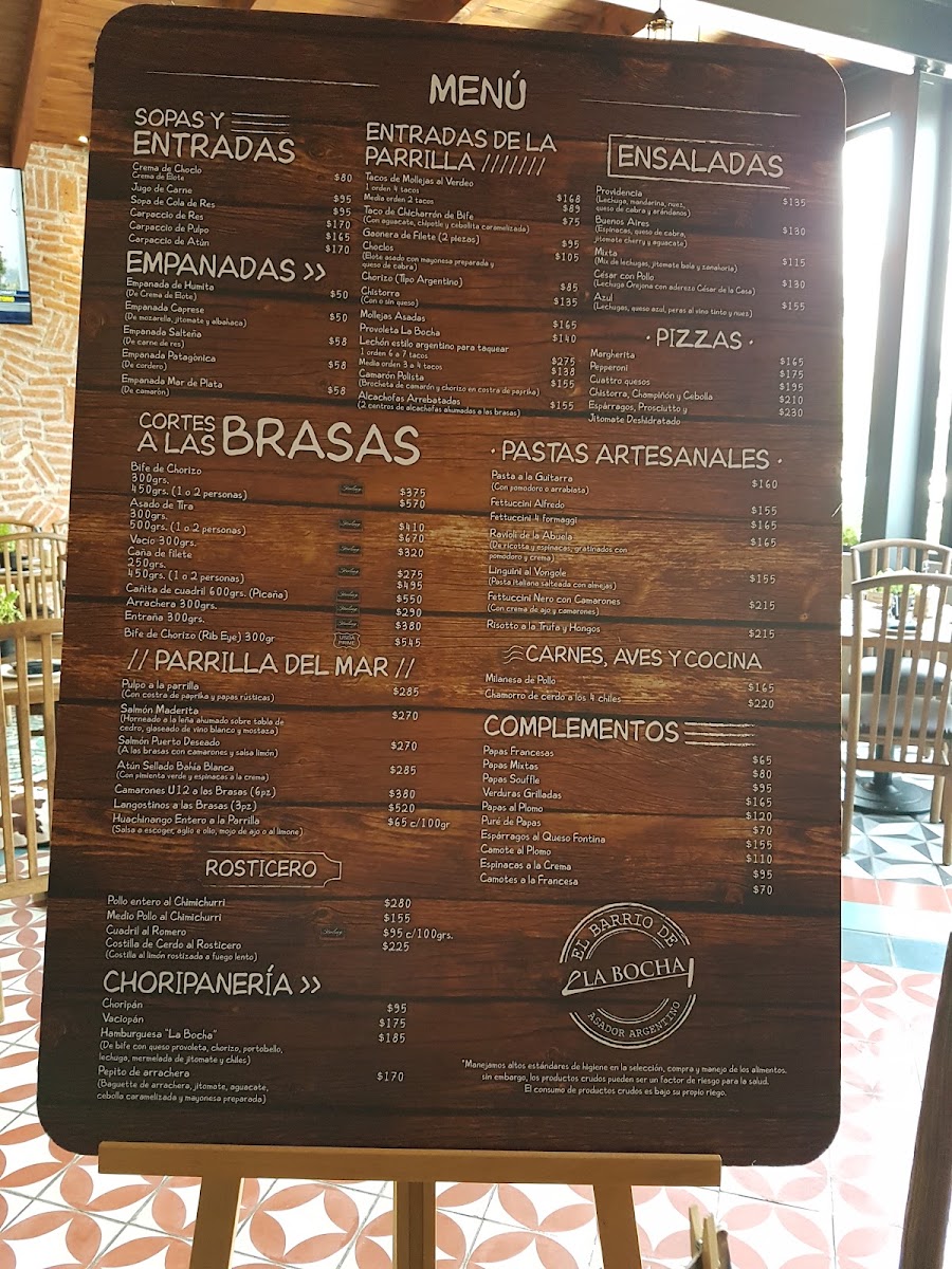 El Barrio De La Bocha Asador Argentino Menu Photo 4