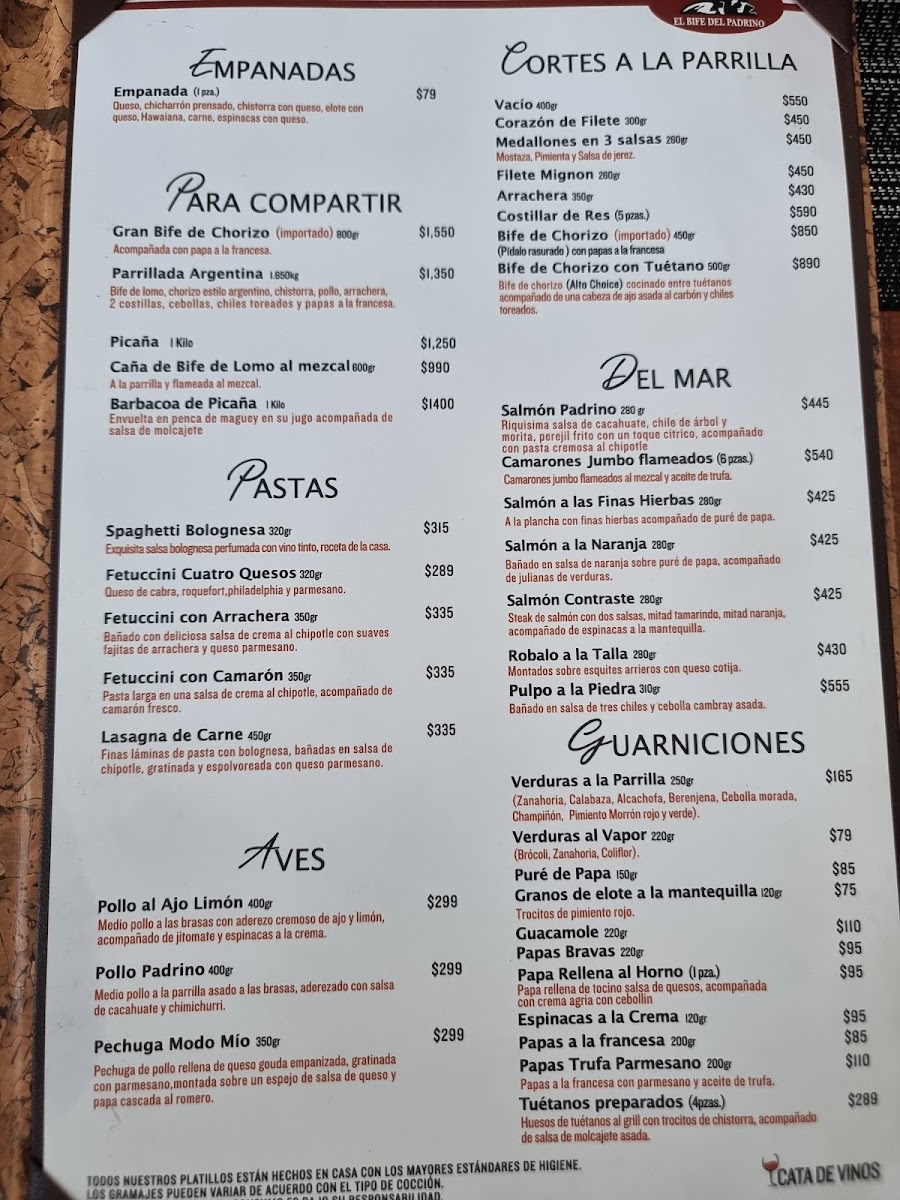 El Bife Del Padrino Menu Photo 4