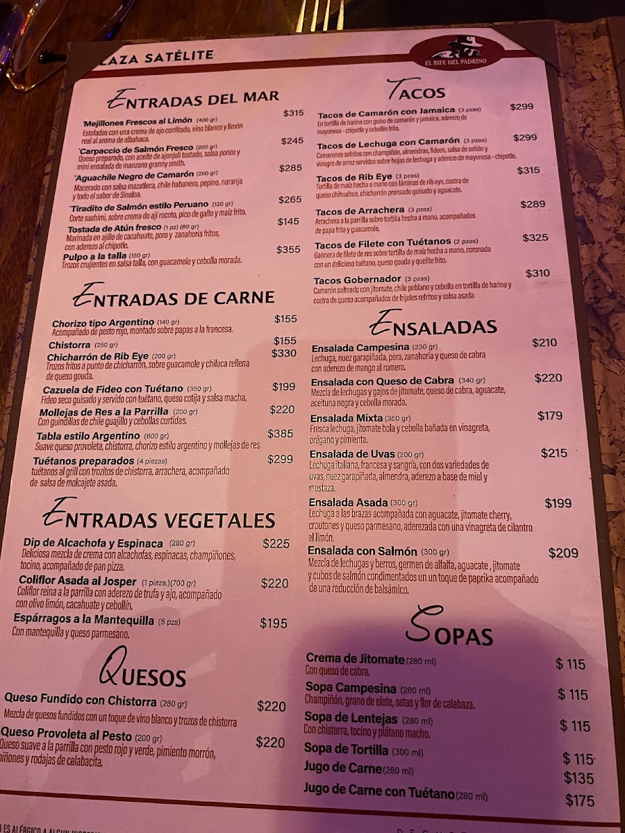 El Bife Del Padrino Menu Photo 7