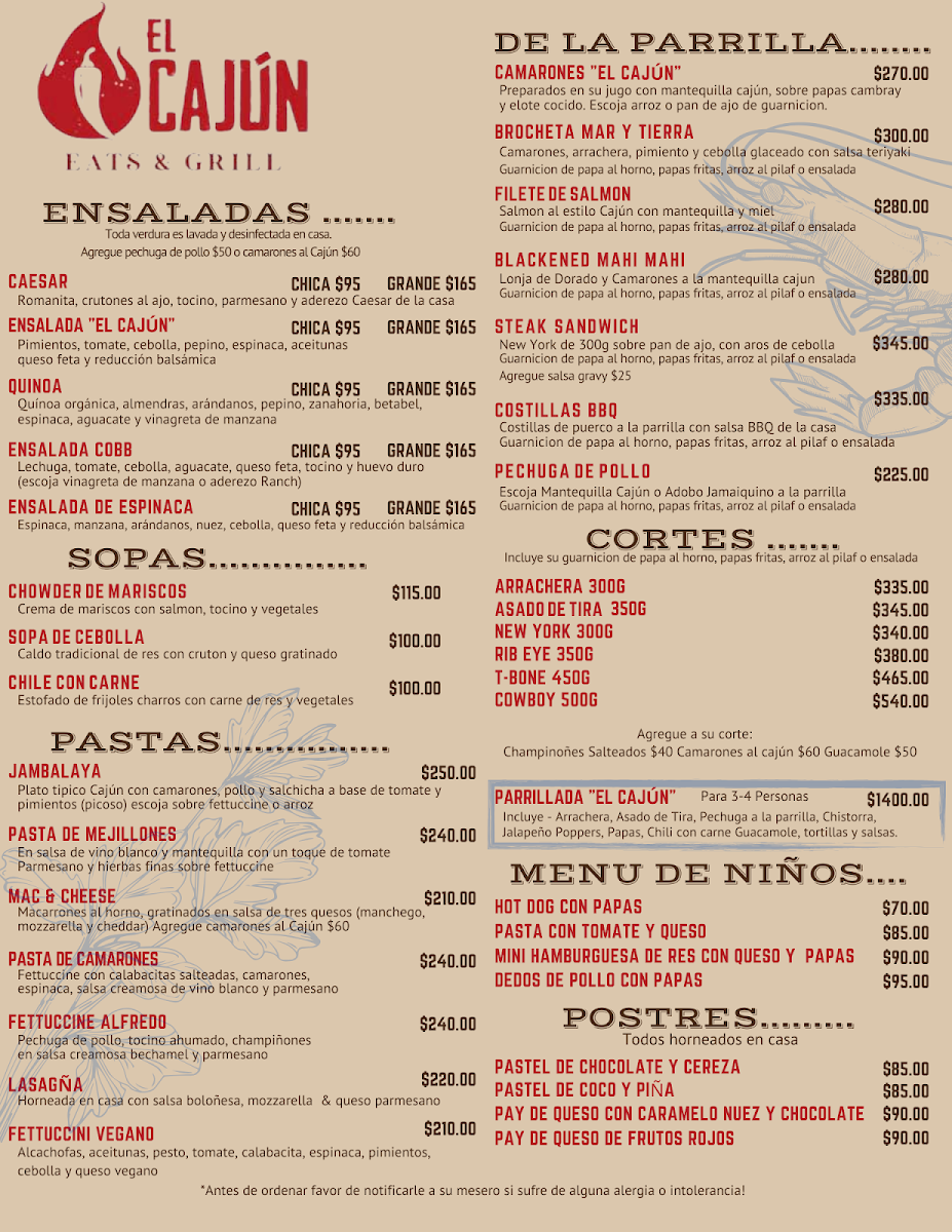 El Cajun Menu Photo 2