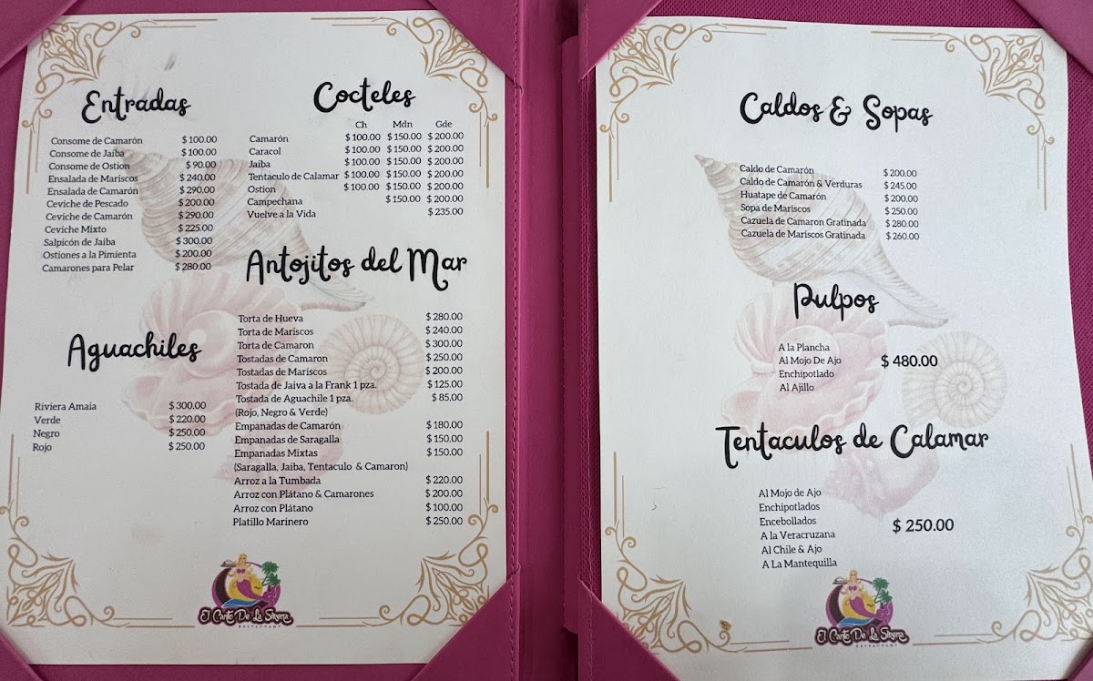El Canto De La Sirena Menu Photo 2