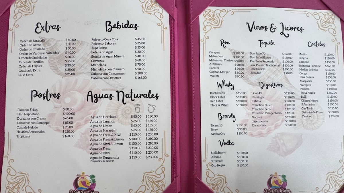 El Canto De La Sirena Menu Photo 3