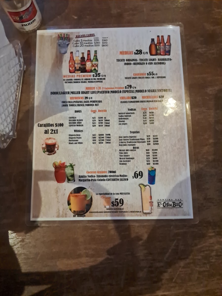 El Chembech Menu