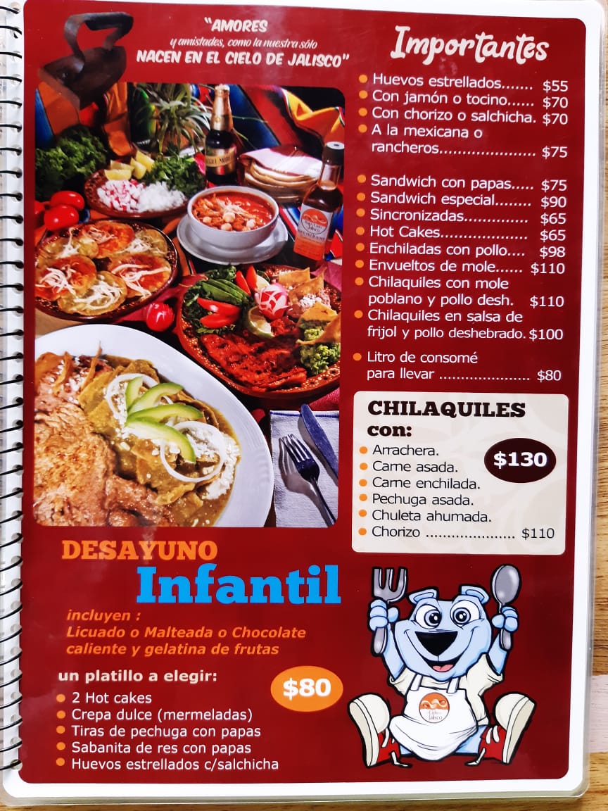 El Cielo De Jalisco Menu Photo 4