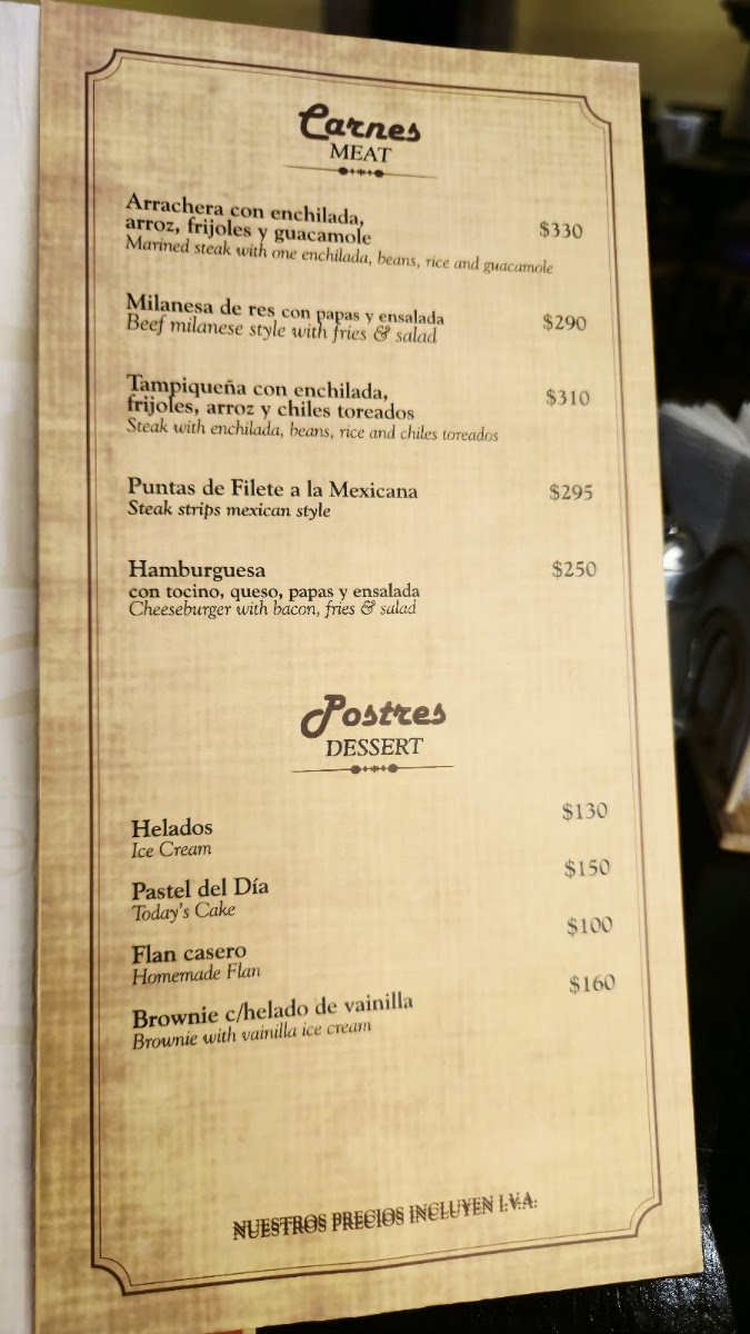 El Correo Menu Photo 5