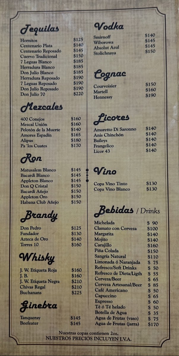 El Correo Menu Photo 6
