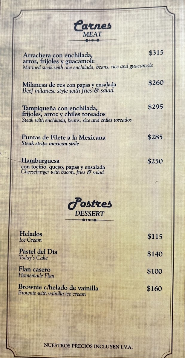 El Correo Menu Photo 8
