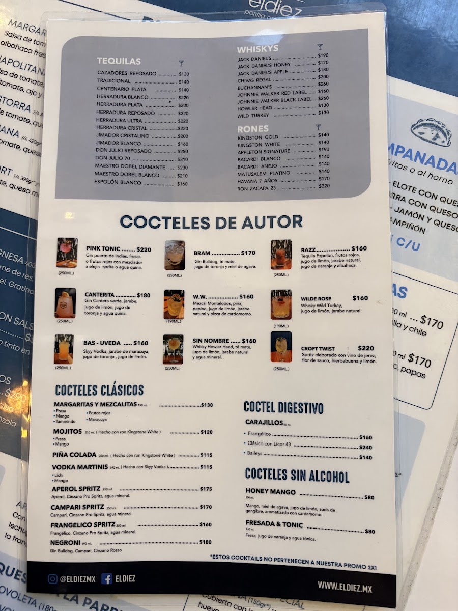 El Diez Prado Menu Photo 3