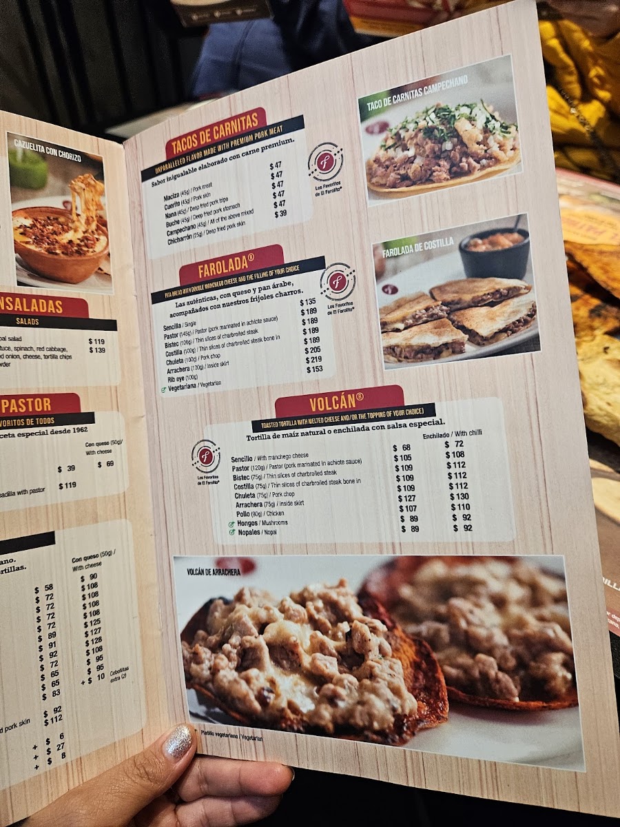 El Farolito Prolongacion Bosques Menu Photo 2