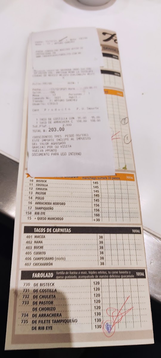 El Farolito Menu Photo 7