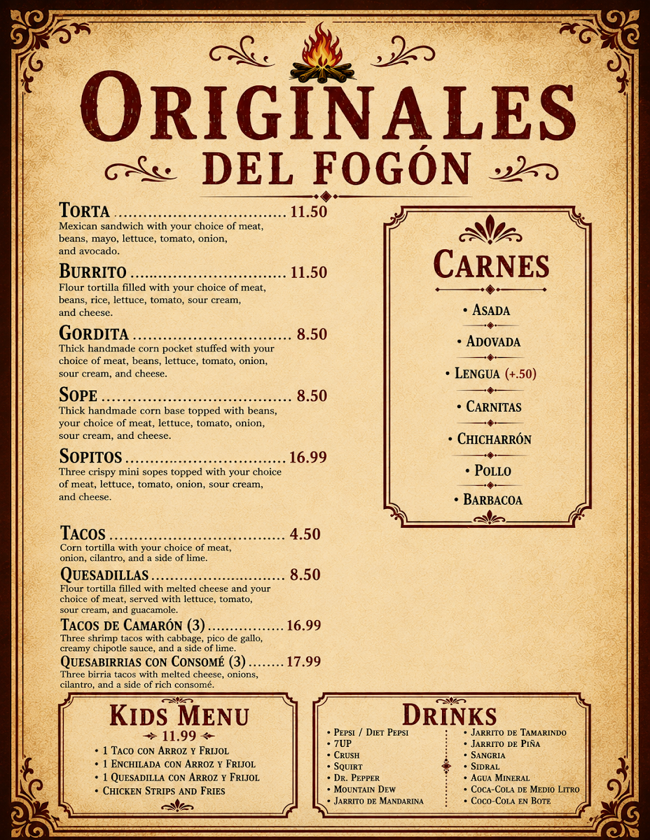 El Fogon Menu Photo 3