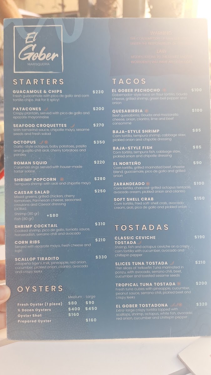 El Gobernador Menu Photo 3