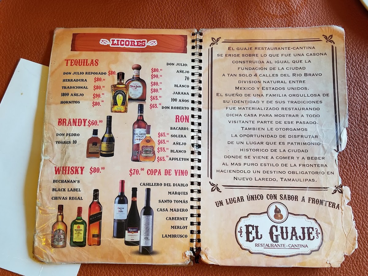El Guaje Restaurant & Cantina Menu Photo 2