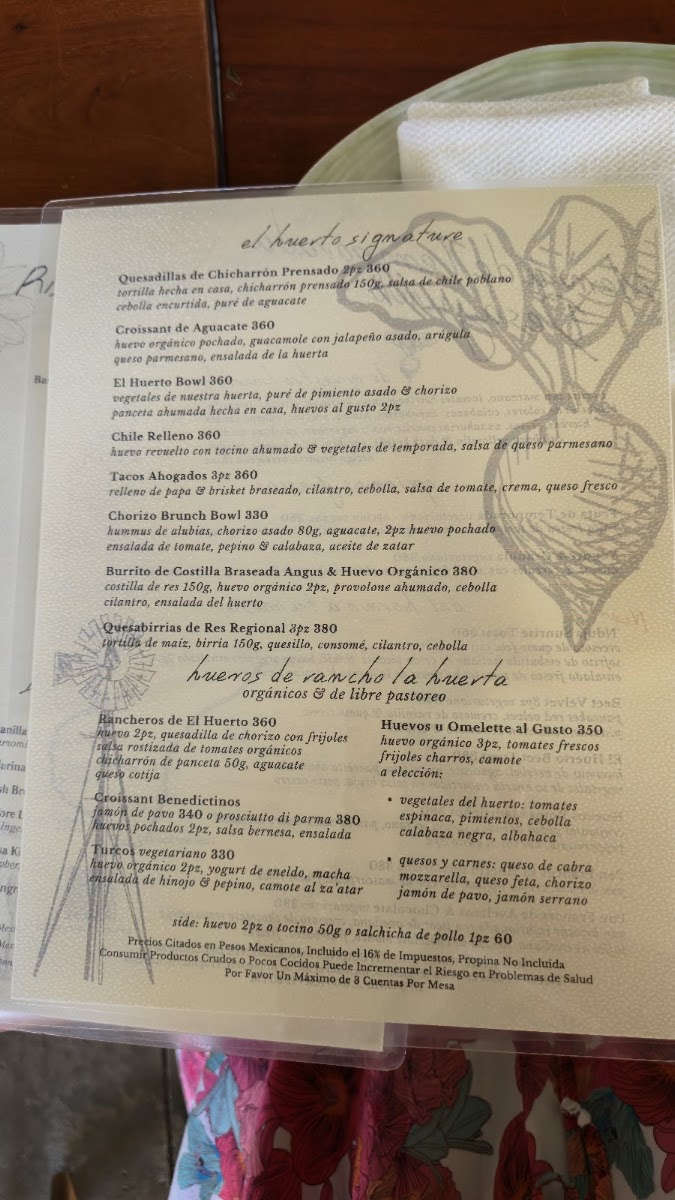 El Huerto Farm To Table Menu Photo 10