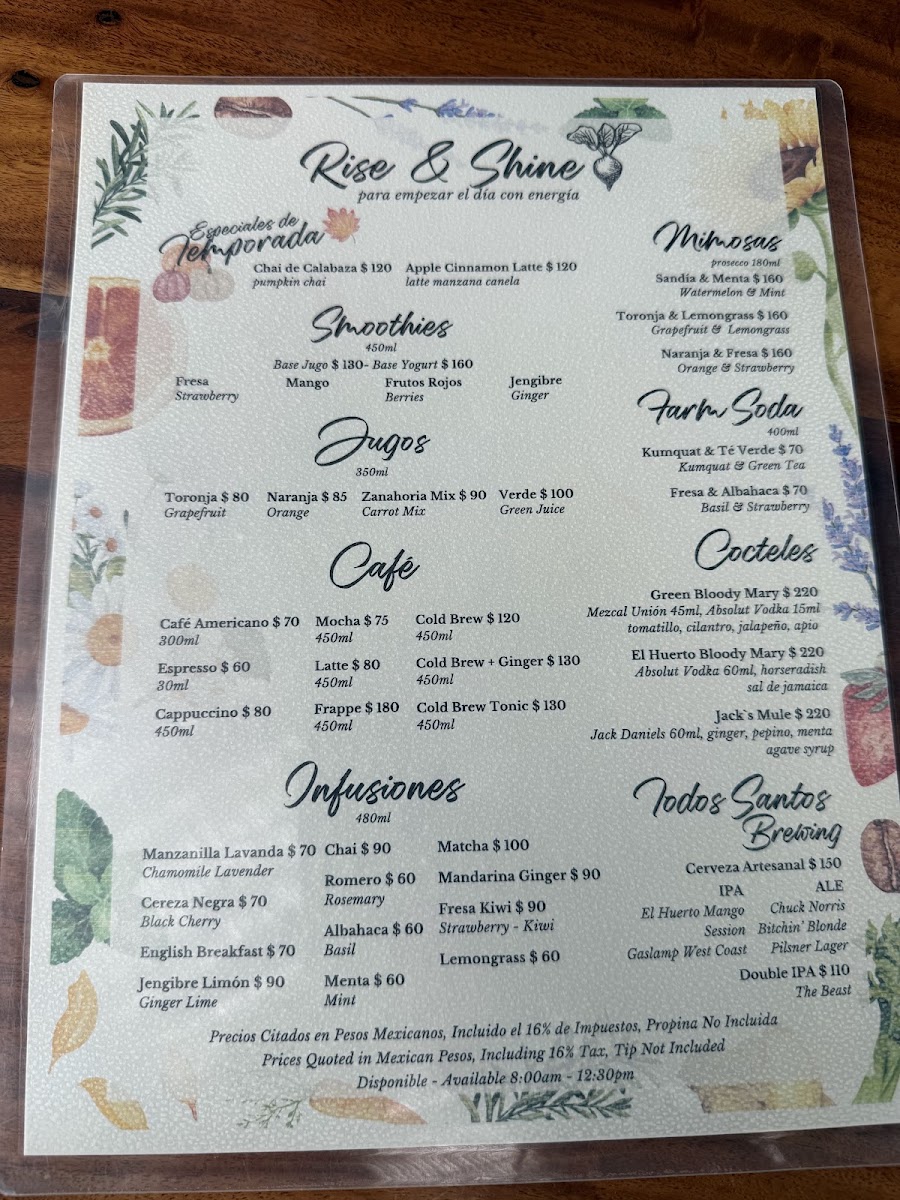 El Huerto Farm To Table Menu Photo 6