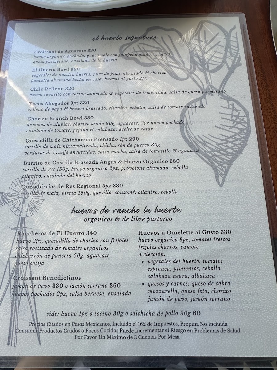 El Huerto Farm To Table Menu Photo 7