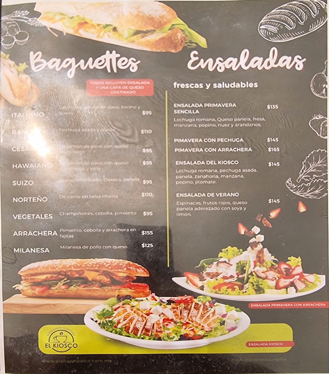 El Kiosco Restaurante Menu