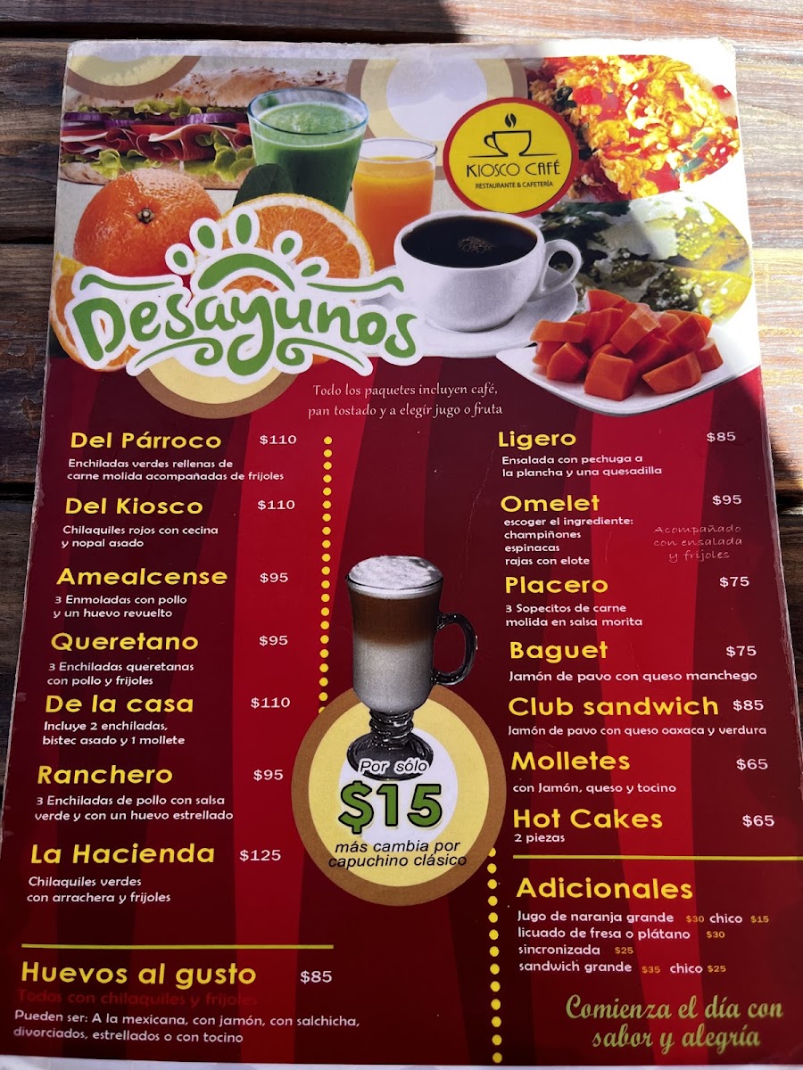 El Kiosco Restaurante Menu Photo 6