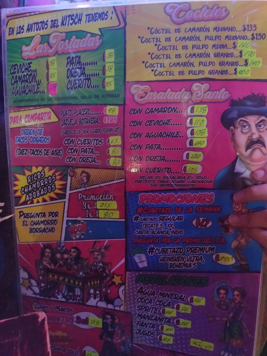 El Kitsch Menu