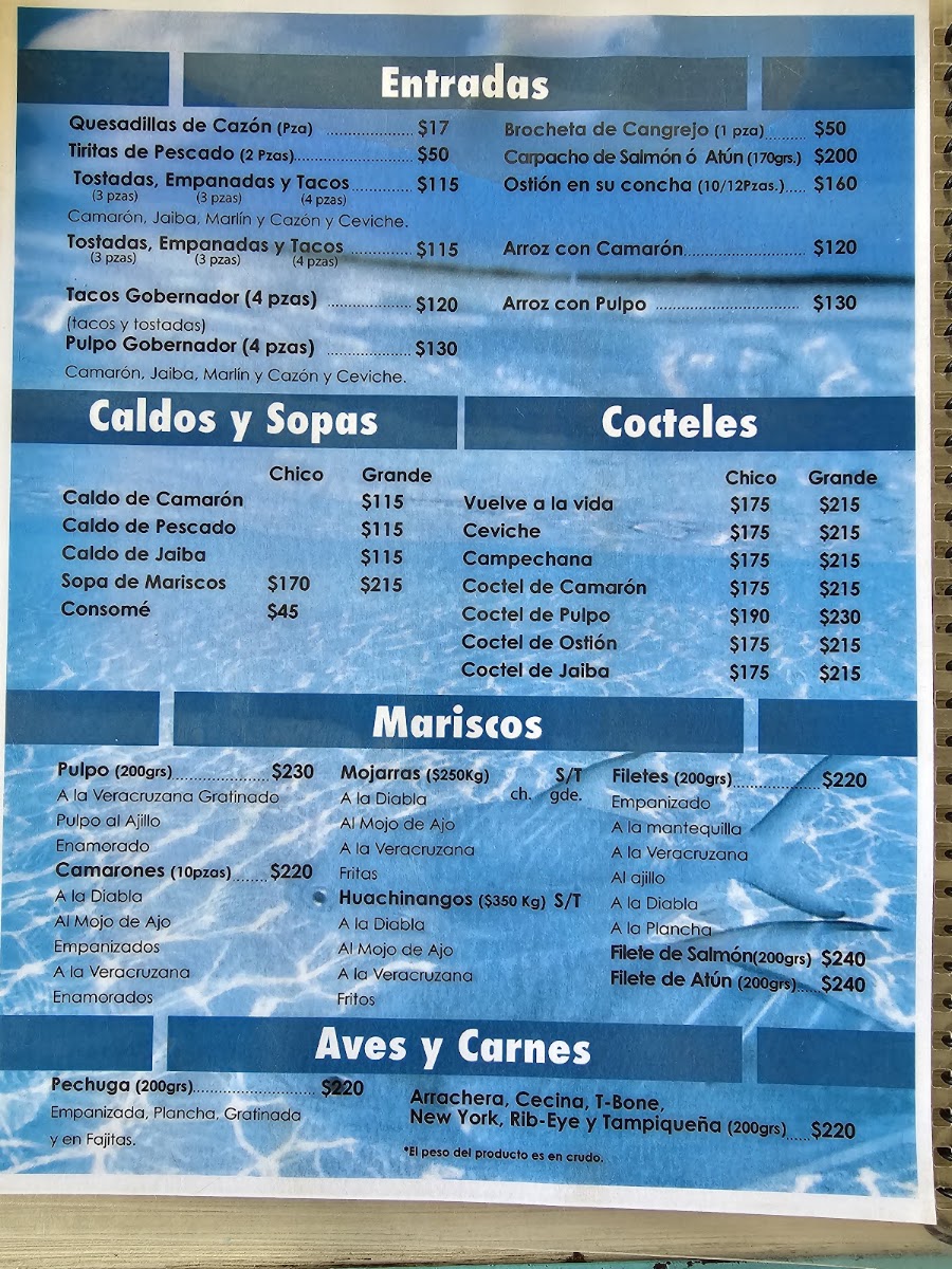 El Lagarto Marinero Menu Photo 8