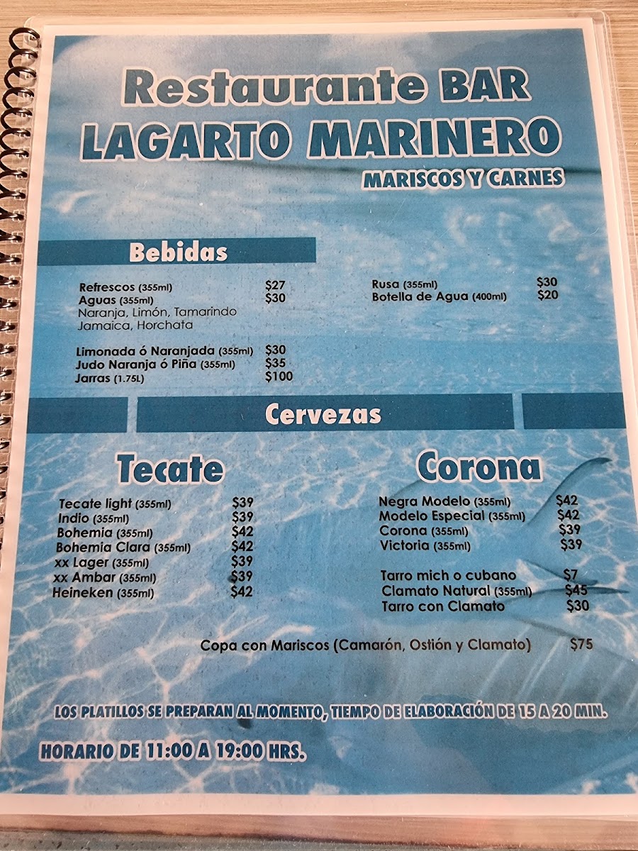 El Lagarto Marinero Menu Photo 9