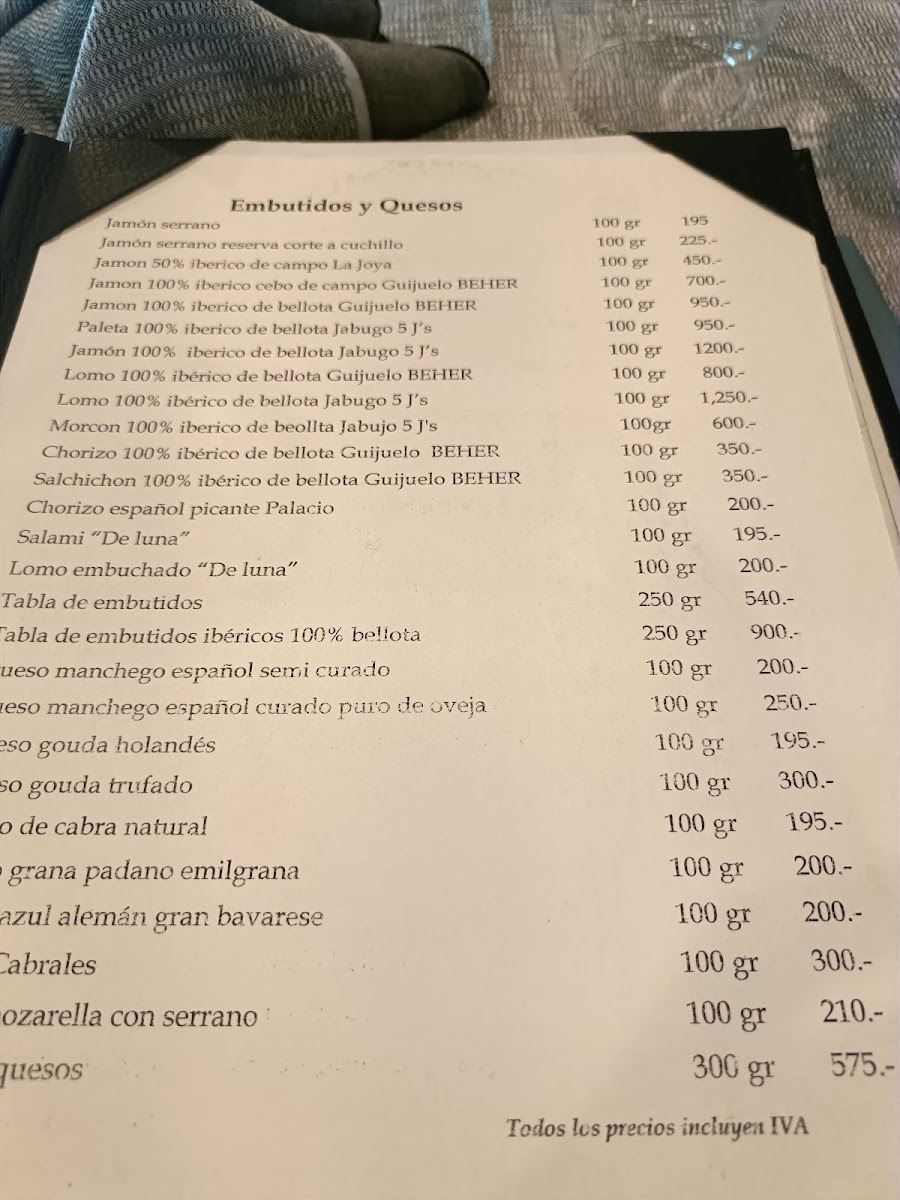 El Llagar Costa De Oro Menu Photo 2