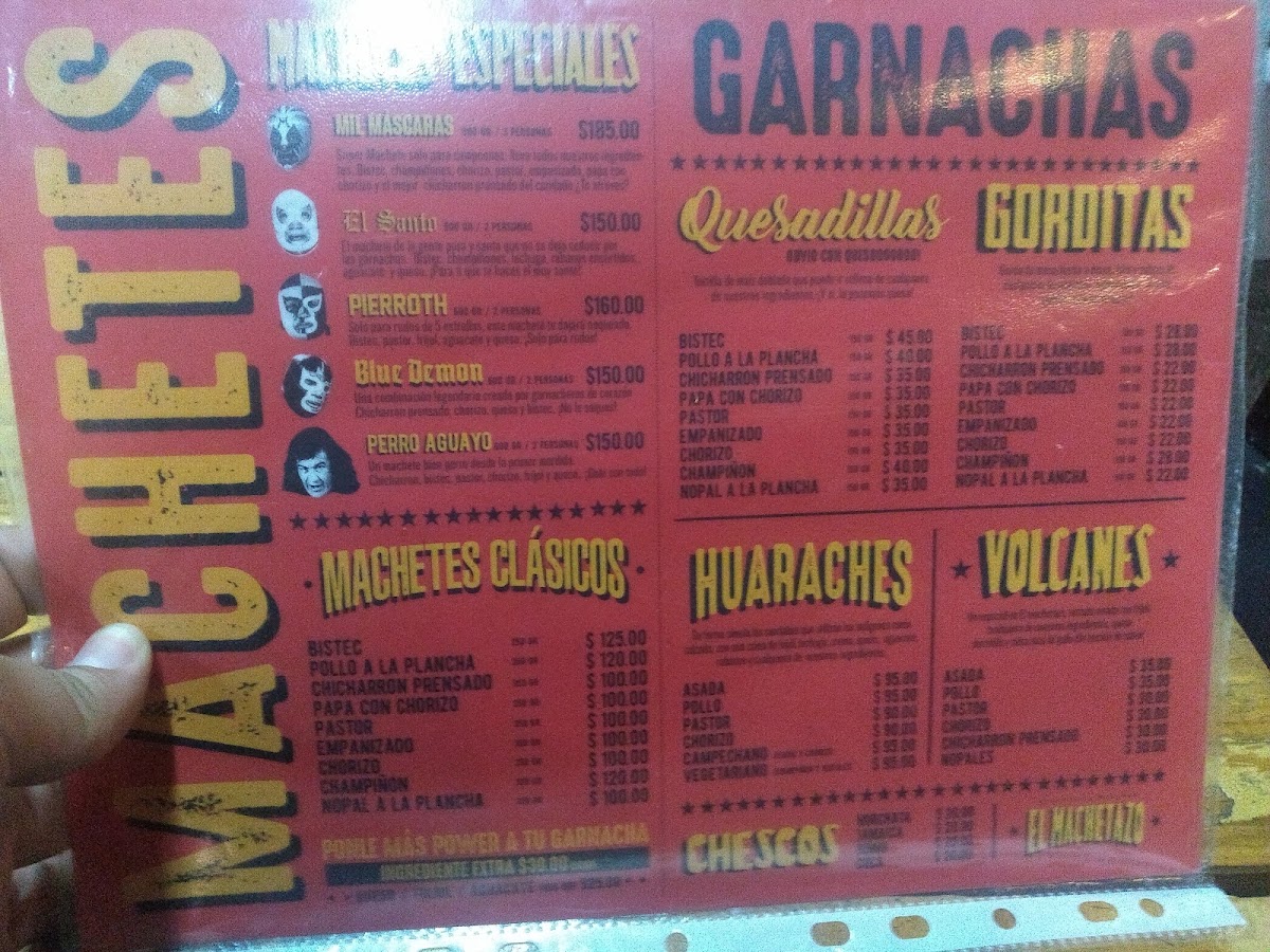 El Machetazo Menu Photo 10