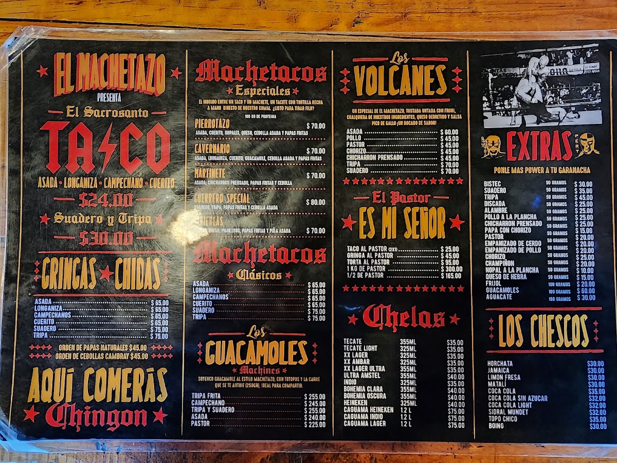 El Machetazo Menu Photo 2