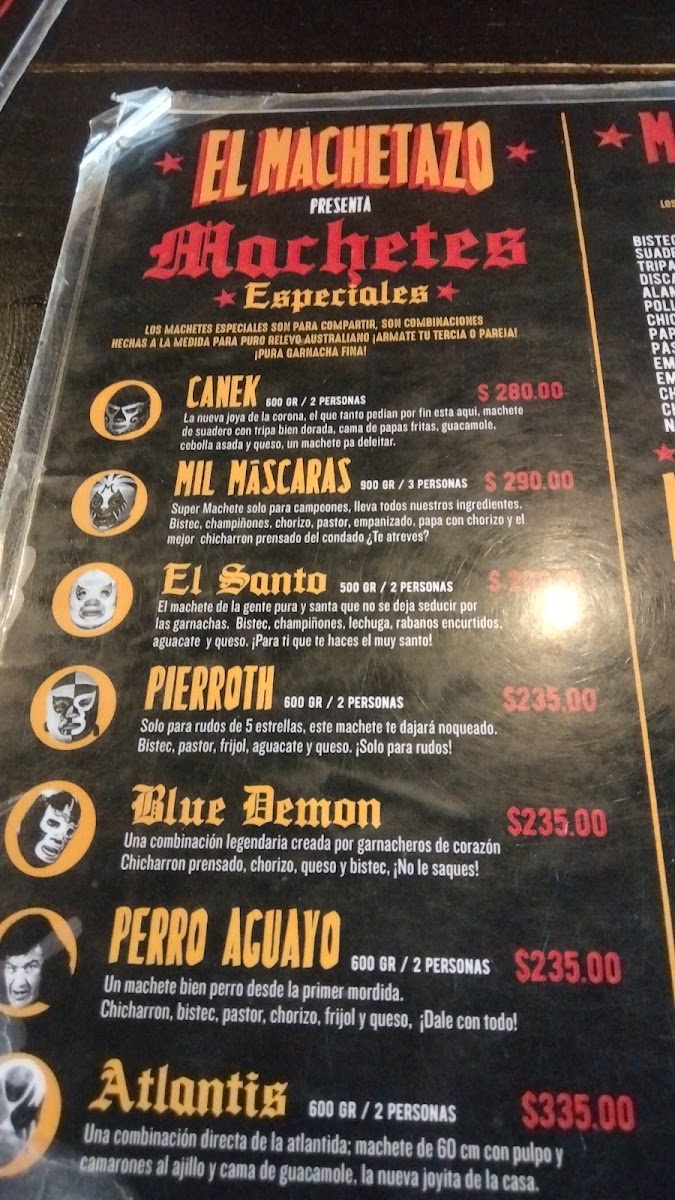 El Machetazo Menu Photo 6