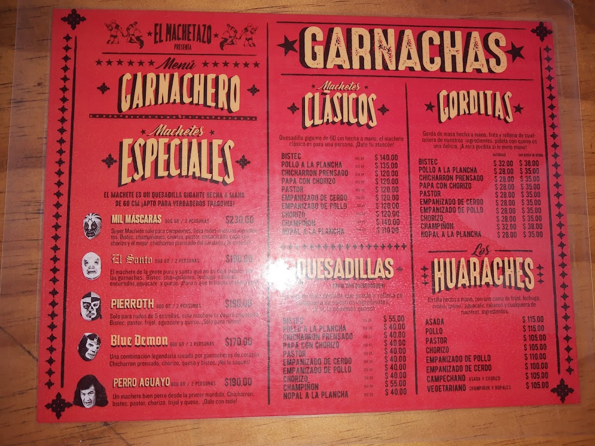 El Machetazo Menu Photo 7