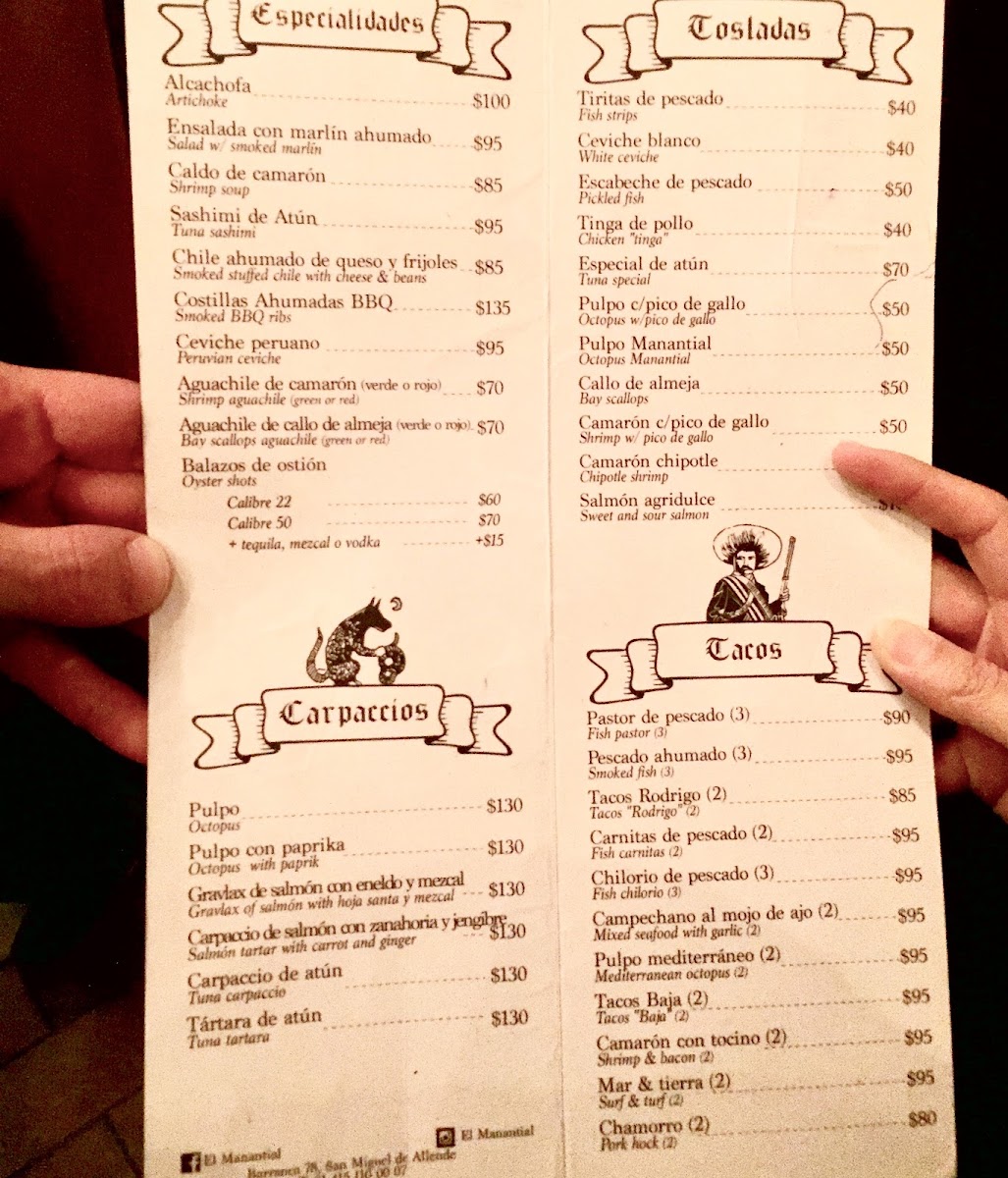 El Manantial Menu Photo 7