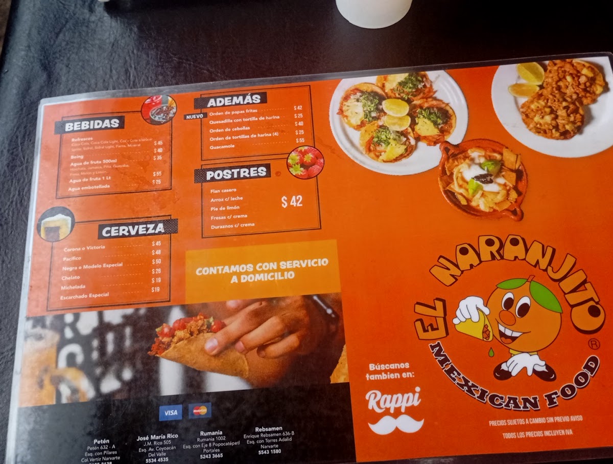 El Naranjito Menu Photo 4