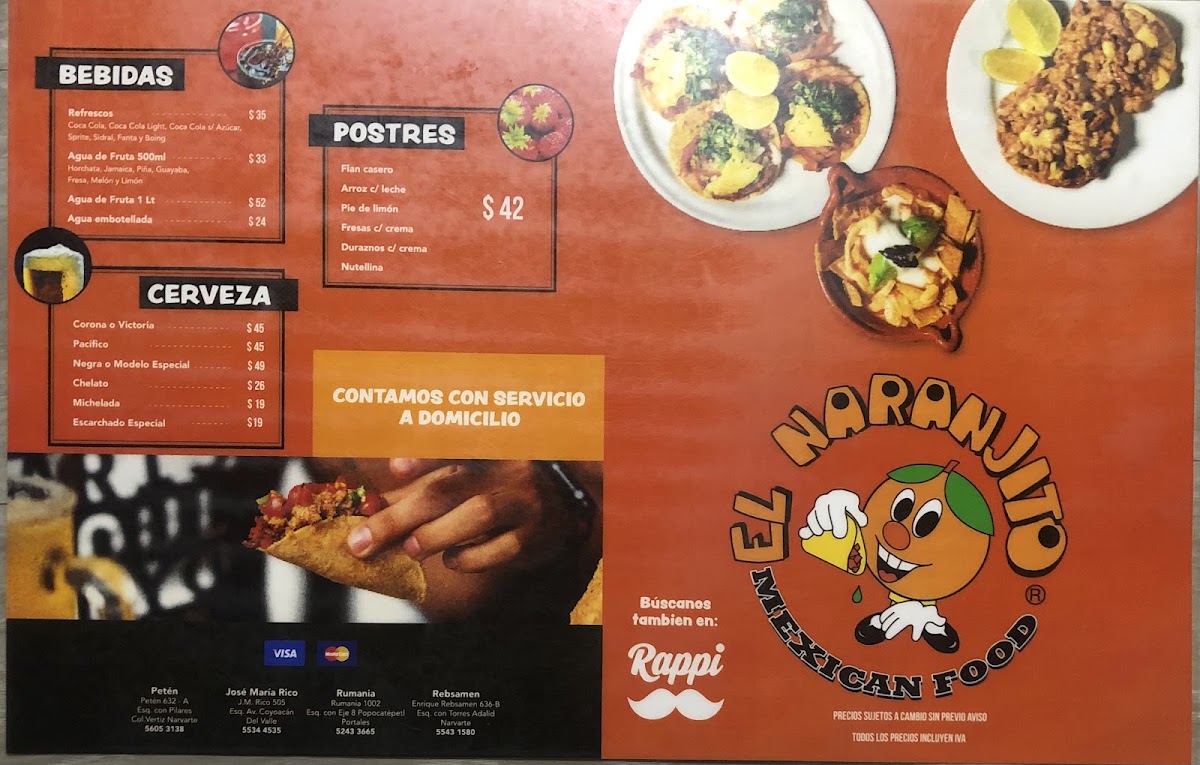 El Naranjito Menu Photo 5