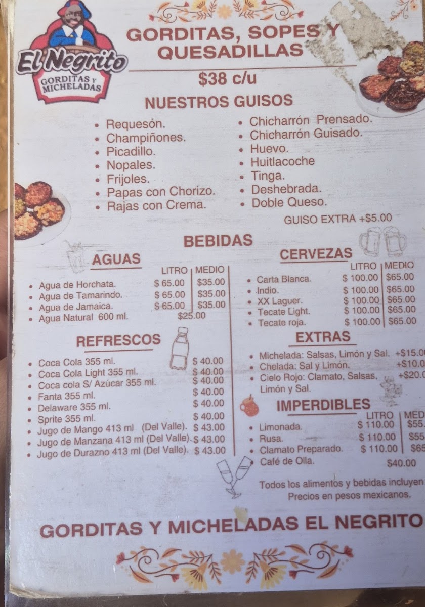 El Negrito Gorditas Y Micheladas Menu Photo 4