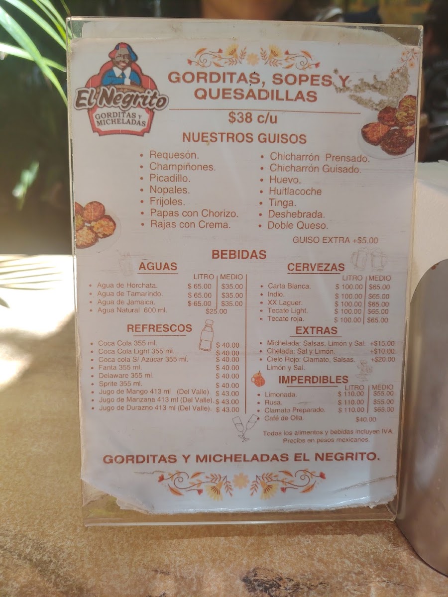 El Negrito Gorditas Y Micheladas Menu Photo 6