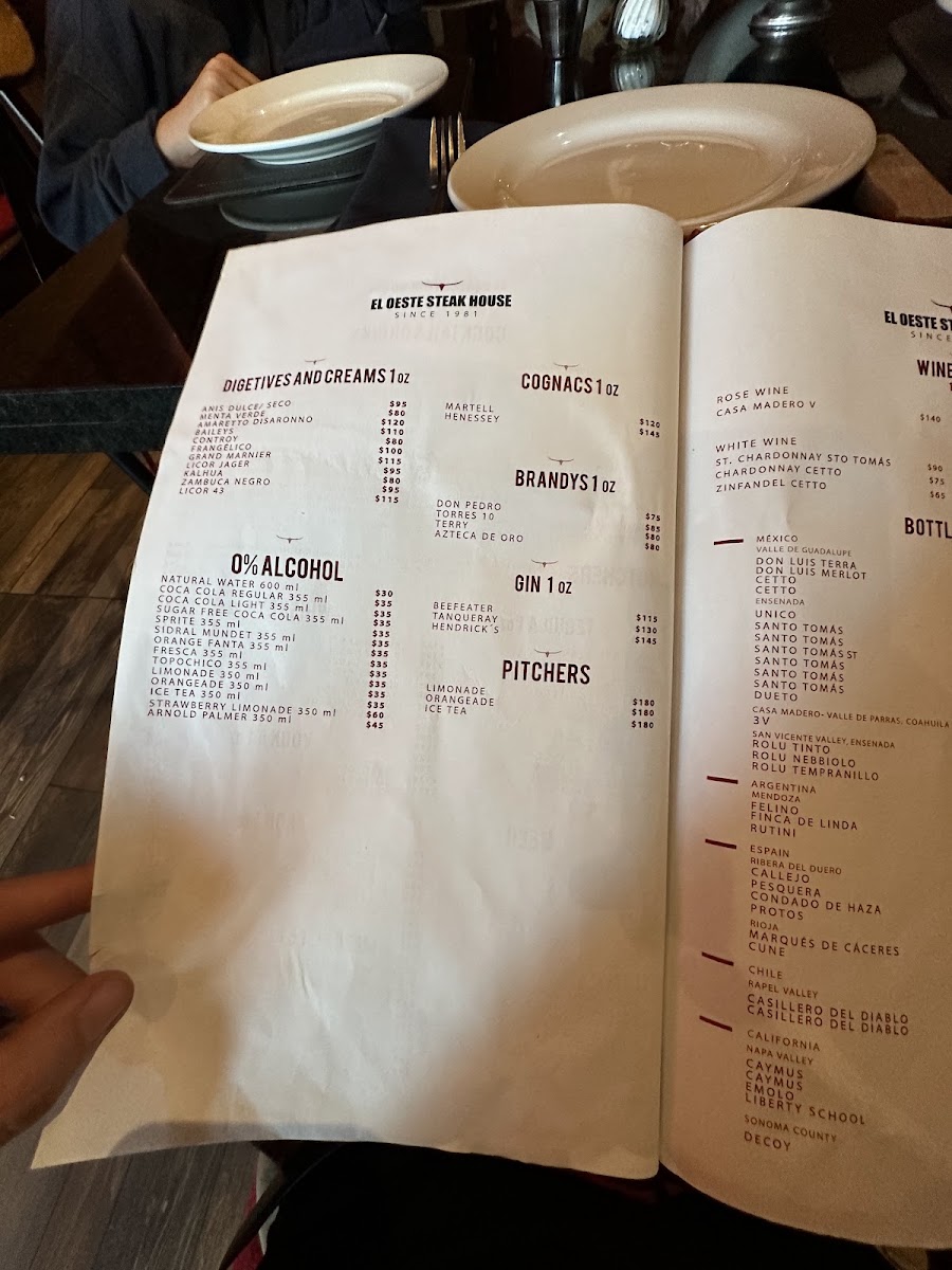 El Oeste Menu Photo 5