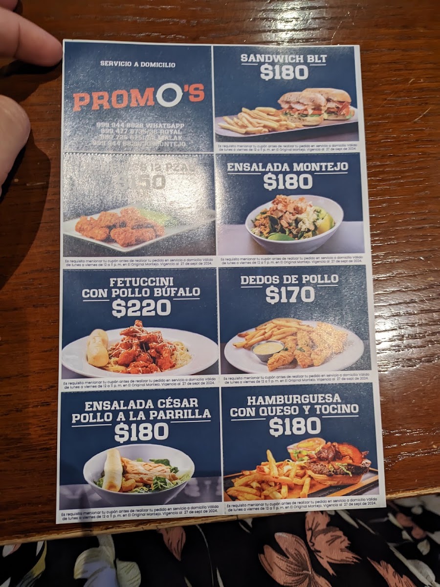 El Original Montejo Menu Photo 4