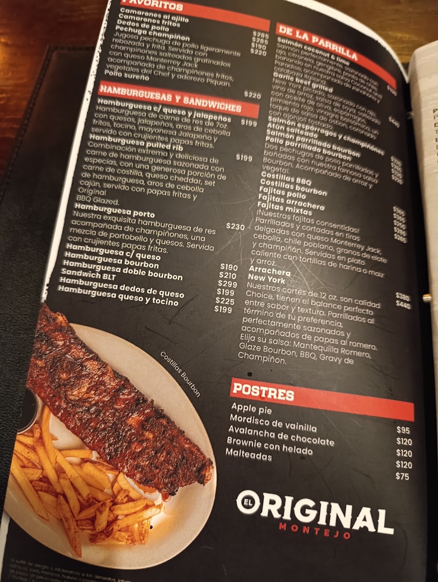El Original Montejo Menu Photo 6