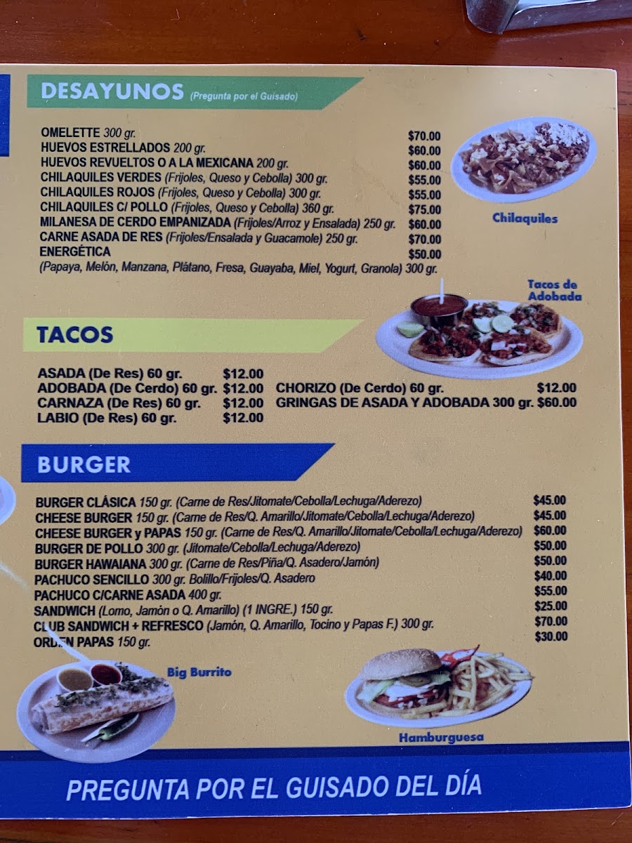 El Osito Polar Issste Menu Photo 6