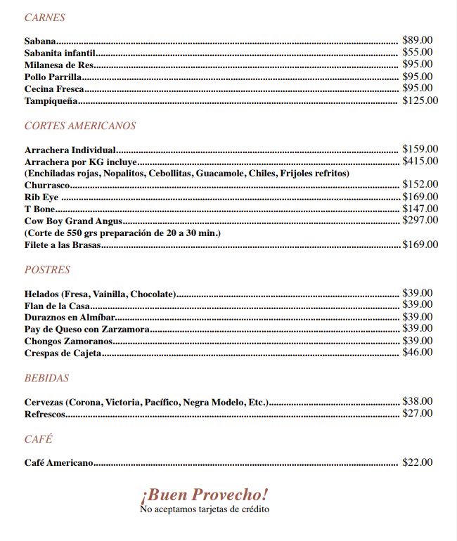 El Palomar Menu Photo 10