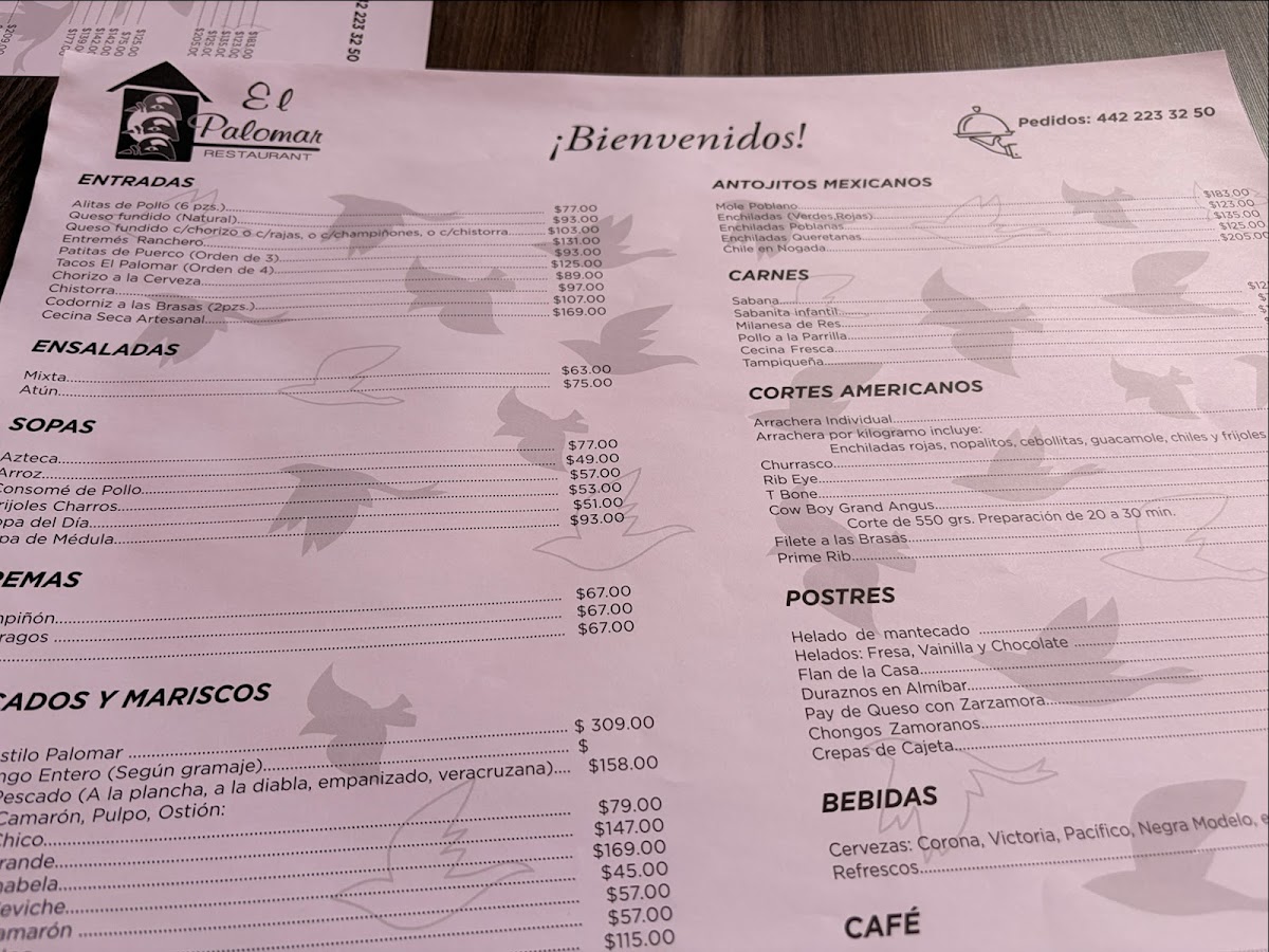 El Palomar Menu Photo 2