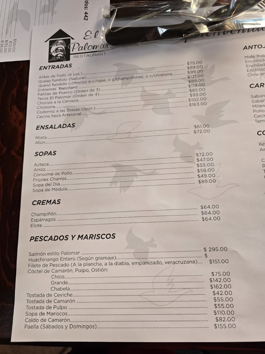 El Palomar Menu Photo 6