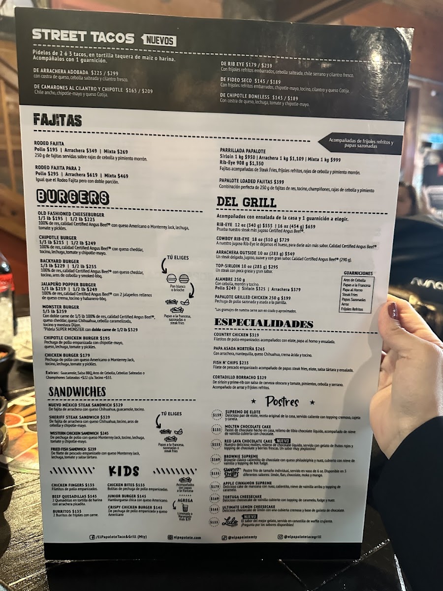 El Papalote Taco & Grill Valle Menu Photo 2