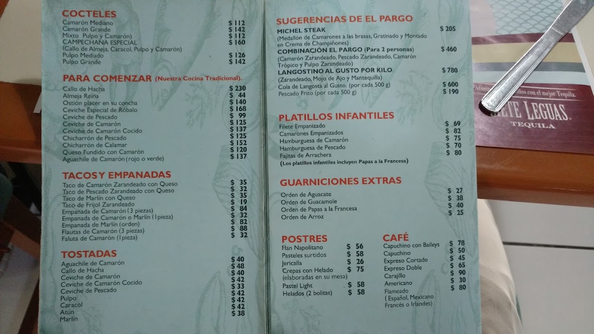 El Pargo Menu Photo 9