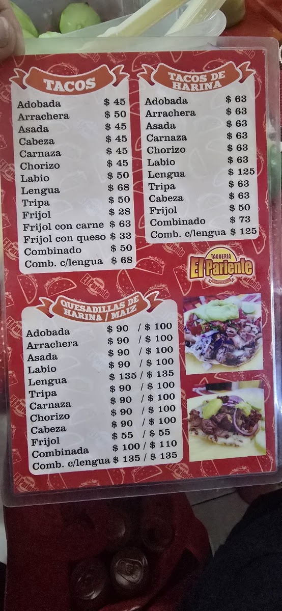 El Pariente Menu Photo 3