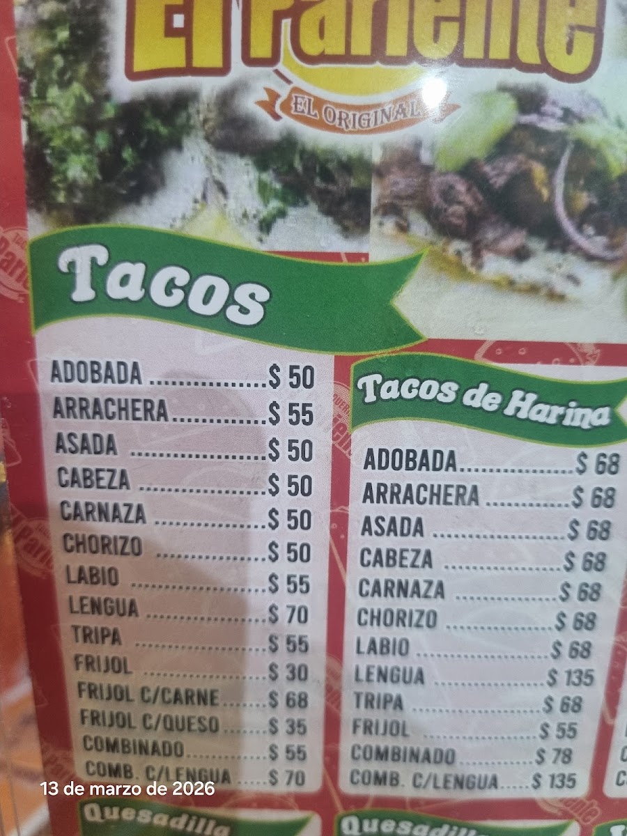 El Pariente Menu Photo 4