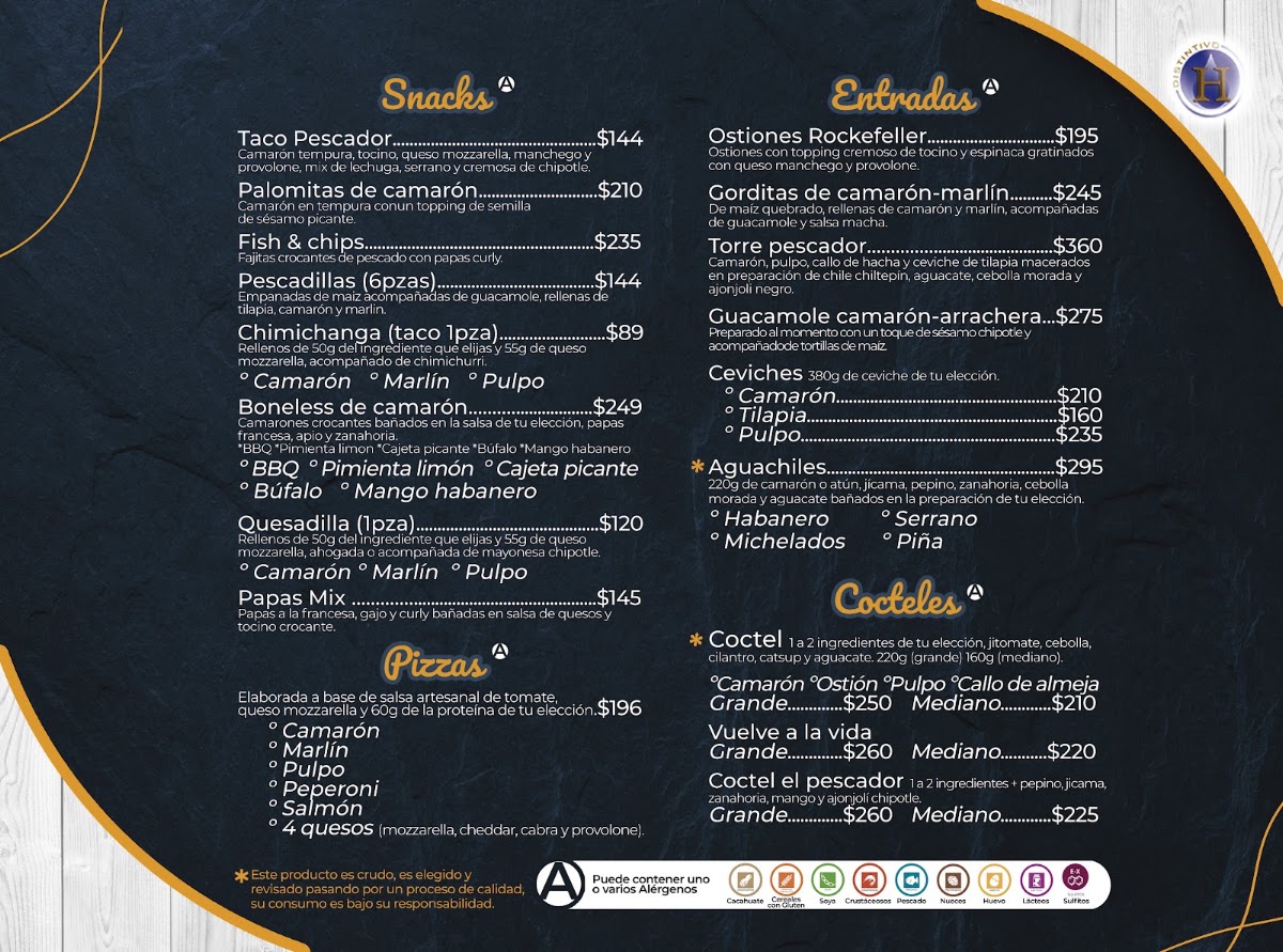 El Pescador 144 Menu Photo 2